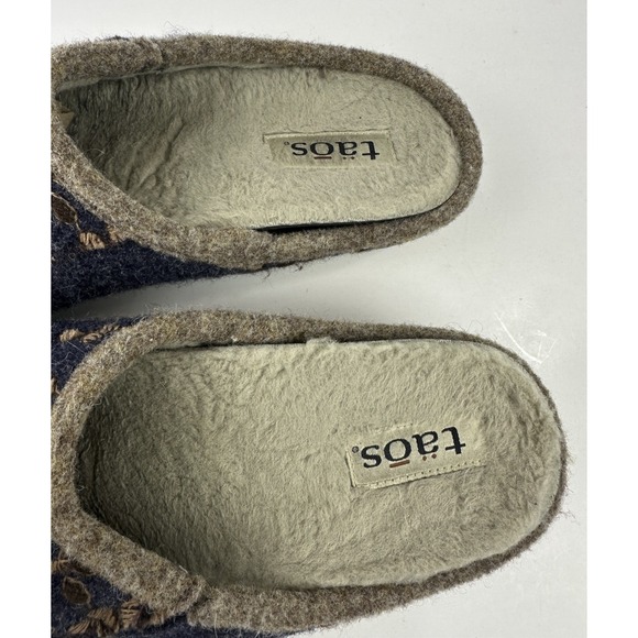 Taos Woolderness Wool Blend Clogs Navy Arch Support Unisex 43 | W 12 M 9.5-10 - Picture 6 of 9
